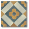 mosaico hidraulico vintage floral