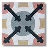 suelo hidráulico retro vintage rosa gris