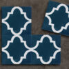 mosaico hidráulico arabesco azul marino