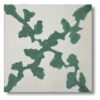 mosaico hidraulico verde floral