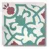 mosaico hidraulico verde floral