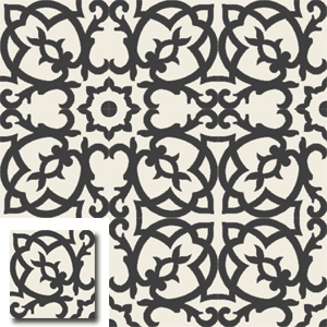 Ref: SQ20001 Encaustic tile handmade