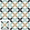 Mosaico hidraulico artesanal - Floral SQ20049 - Imagen 4