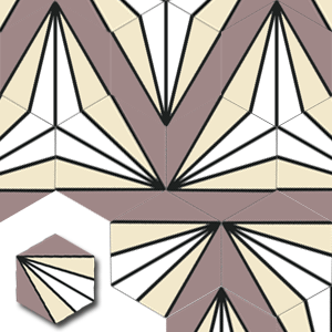 Ref: XH20000 Losa hidráulica artesanal Hexagonal