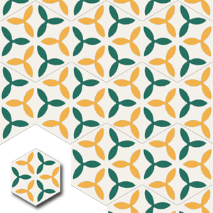 Ref: XH20003 Mosaic hidràulic Hexagonal