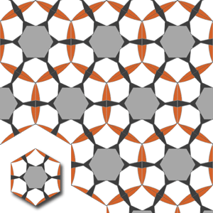 Ref: XH20004 Sechseckiges zementfliesen mosaik