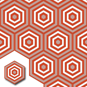 Ref.: XH20007 Laje hidráulica hexagonal
