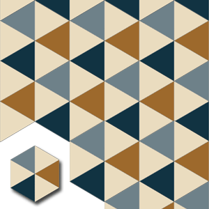 Ref: XH20008 Hexagonal cement tiles