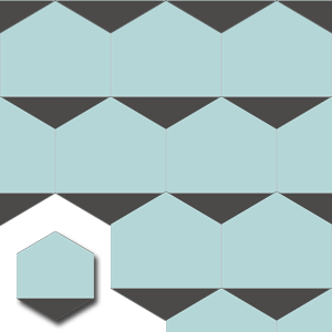 Ref: XH20009 Hexagonales Zementmosaik