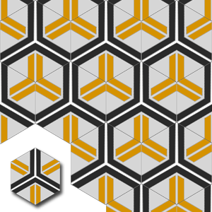 Ref: XH20011 Hexagonal cement tile