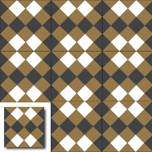 Ref: SQ20024 Encaustic mosaic tile