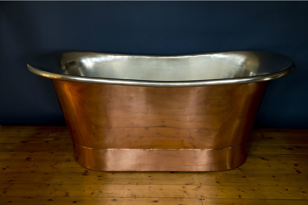 bañera de cobre pulido - Darcy