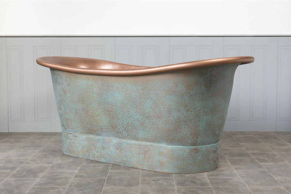 Ophelia Badewanne aus Kupfer