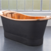 Black finish copper bath