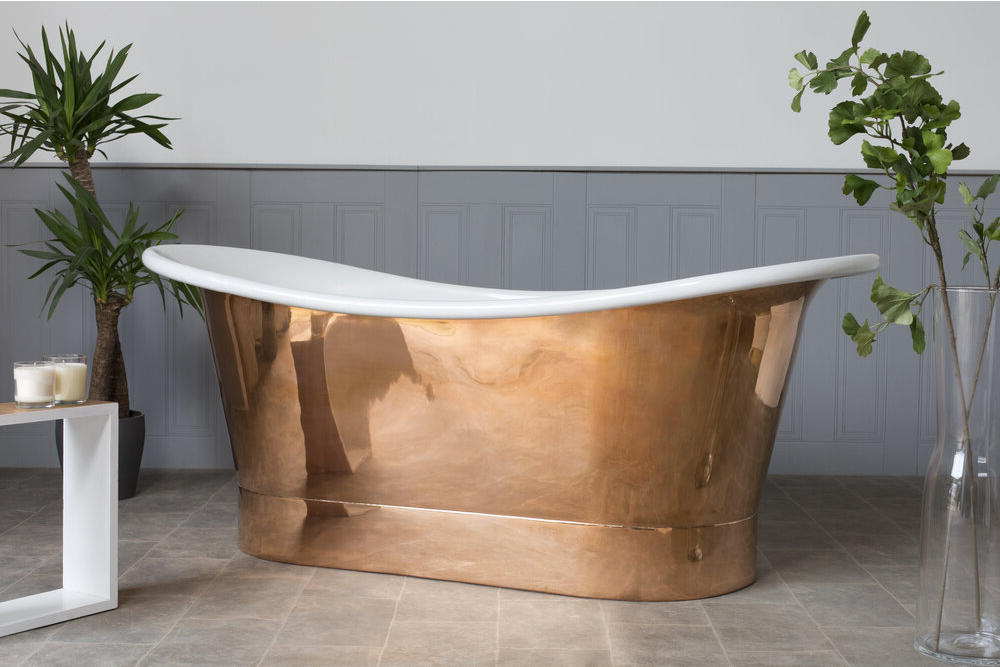 Sherlock-polished copper bath