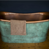 Aged copper bathtub- Juliet