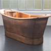 Polished copper bathtub Eyre