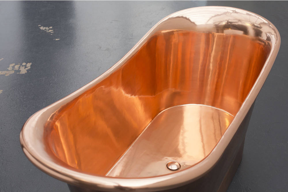 Handmade copper bath-Eyre