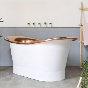 bañera de cobre moderna