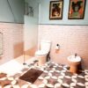 Azulejo de cemento hidraulicoen baños