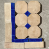 zllige begmat barro cocido suelos color azul regio