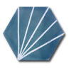 suelo hidráulico hexagonal azul geométricodivertido lineas