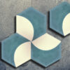 suelo hidráulico hexagonal simple geométrico