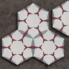 suelo hidráulico hexagonal simple geométrico