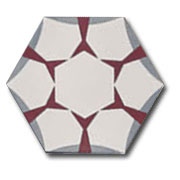 Ref: XH20004 Hexagonal hydraulic mosaic