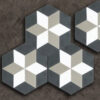 suelo hidráulico hexagonal estrella