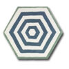 suelo hidráulico hexagonal simple lineas