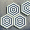 suelo hidráulico hexagonal simple lineas
