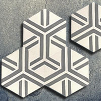 Ref: XH20011 Telha de cimento hexagonal