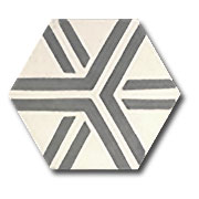 Réf : XH20011 Carreau de ciment hexagonal