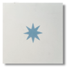 baldosas hidráulicas simple estrella blanco roto azul