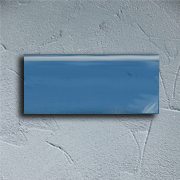 Plinthe en carreaux de ciment bleu