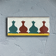 Colorful Arabian mosaic skirting board