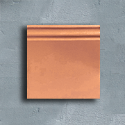 Extra wide terracotta skirting board
