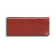 Rodapé de lardilho hidráulico vermelho