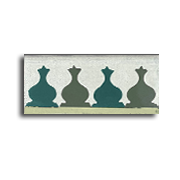 Arabian mosaic green skirting board