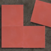 baldosas hidráulicas rojas