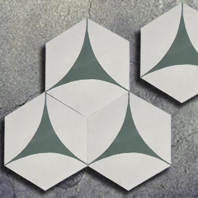 hexagonal Encaustic tiles