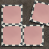 baldosas hidráulicas retro rosa 60s