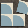 suelo hidráulico simple formas diferentes azul