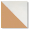 Baldosa hidráulica naranja geométrica de Crafted Tiles
