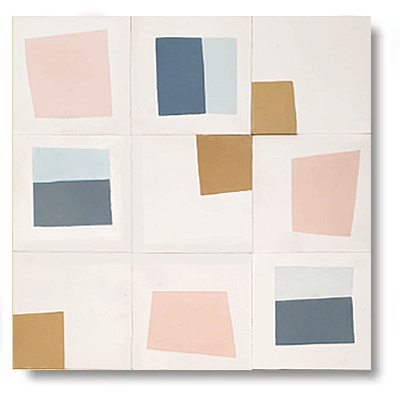 Suelo Hidráulico Colores Pastel Mix De Patchwork