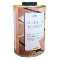 Protector para cerámica, barro cocido y terracota efecto brillo