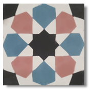 Baldosas hidráulicas | Suelo hidráulico | Crafted Tiles Suelo Hidráulico Artesanal – Arabesco Sq20169-1